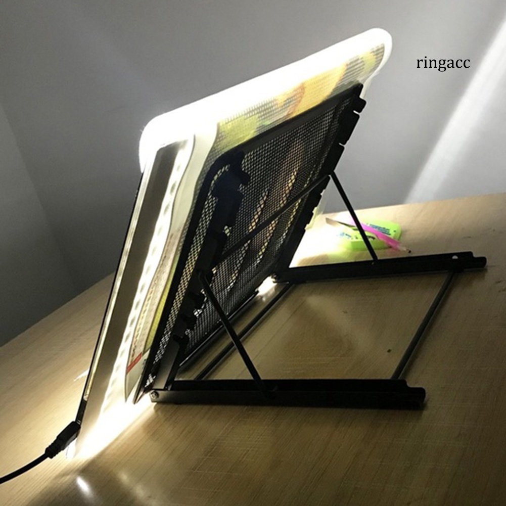 Giá Đỡ Bảng Vẽ / Bảng Vẽ / Đèn Led Khổ A4 Bằng Kim Loại Có Thể Gấp Gọn Tiện Dụng