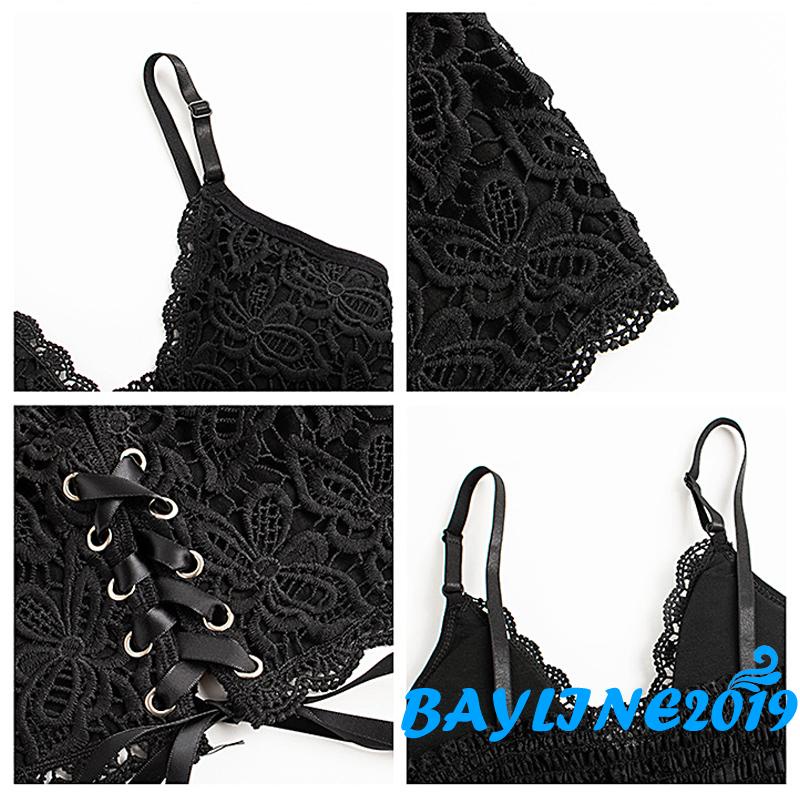 Áo hai dây cổ chữ V phối ren phong cách thời trang mùa hè cho nữ