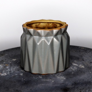 Chậu trồng cây bằng sứ tráng men 010_9x9cm
