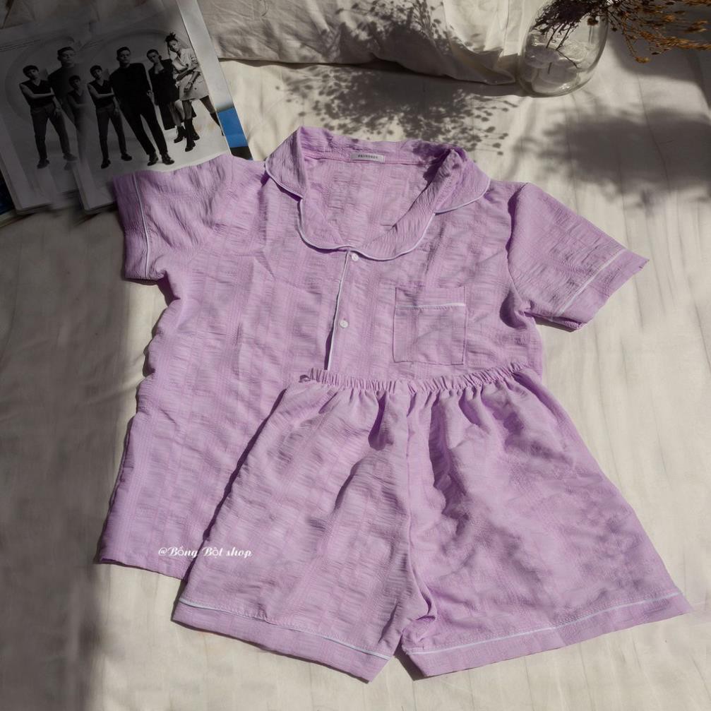 Pijama Chất Đũi Nhăn Cao Cấp Bộ Đồ Ngủ Mặc Nhà Rainbowhot Trend Hè 2021 | BigBuy360 - bigbuy360.vn