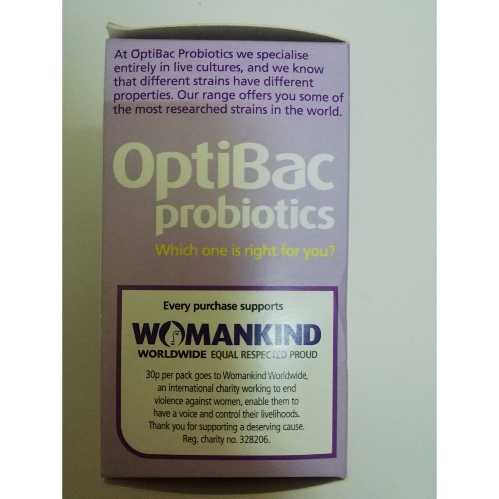 Men vi sinh OptiBac Probiotics Tím - Anh