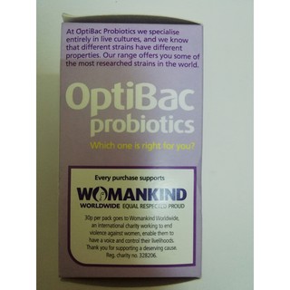 Men vi sinh OptiBac Probiotics Tím - Anh