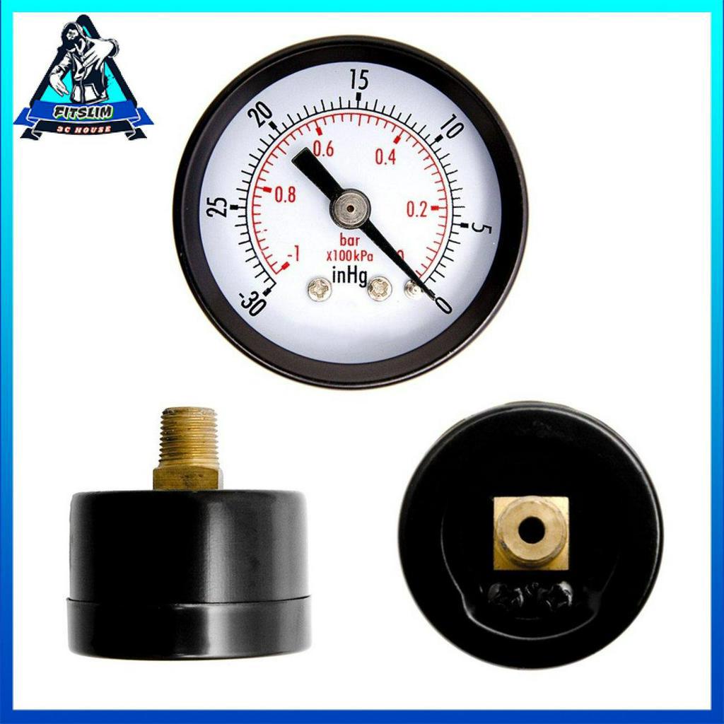 Đồng Hồ Đo Áp Suất Chân Không 1-1 / 2 &quot;1 / 4&quot; 30hg / 0psi