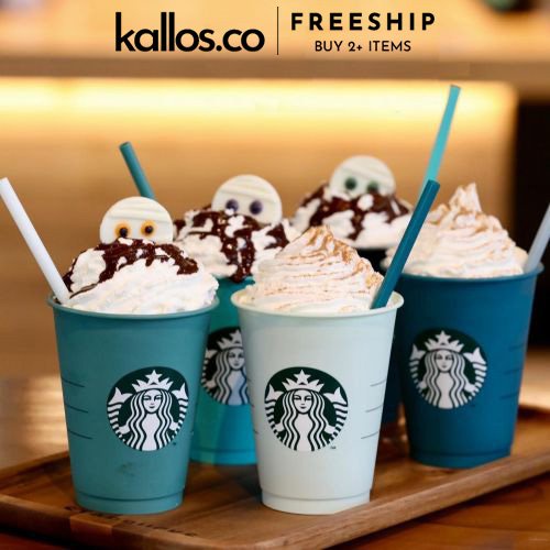 Bộ Ly Starbucks Green Story, Variety Logo, Summer 2022, Spring, Joy Reusable Cold Cup Set - Kallos Vietnam