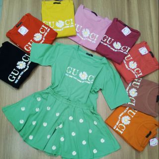 Sét quần váy thun cotton co giản dầy mát,thấm hút mồ hôi