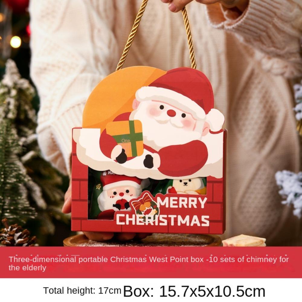 DORAW Set 5 Vòng Hoa Ông Già Noel Trang Trí Giáng Sinh / Năm Mới / Kẹo / Sô Cô La