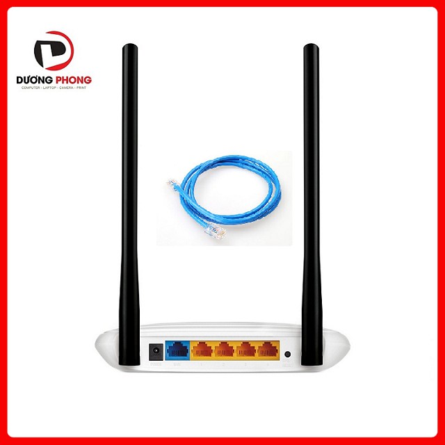 COMBO Bộ Wifi TP-Link WR841N-300MB + 3m dây mạng VSP Cat 6 xanh dương bấm sẵn 2 đầu