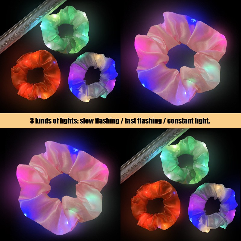 Dây buộc tóc có đèn LED phát sáng xinh xắn