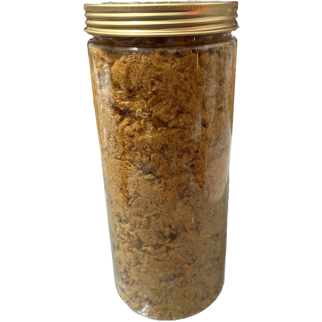 Chà bông gà cay đặc biệt ớt tự hiểm tự nhiên ruốc làm bánh cao cấp Sài Gòn - bản hũ nắp vàng