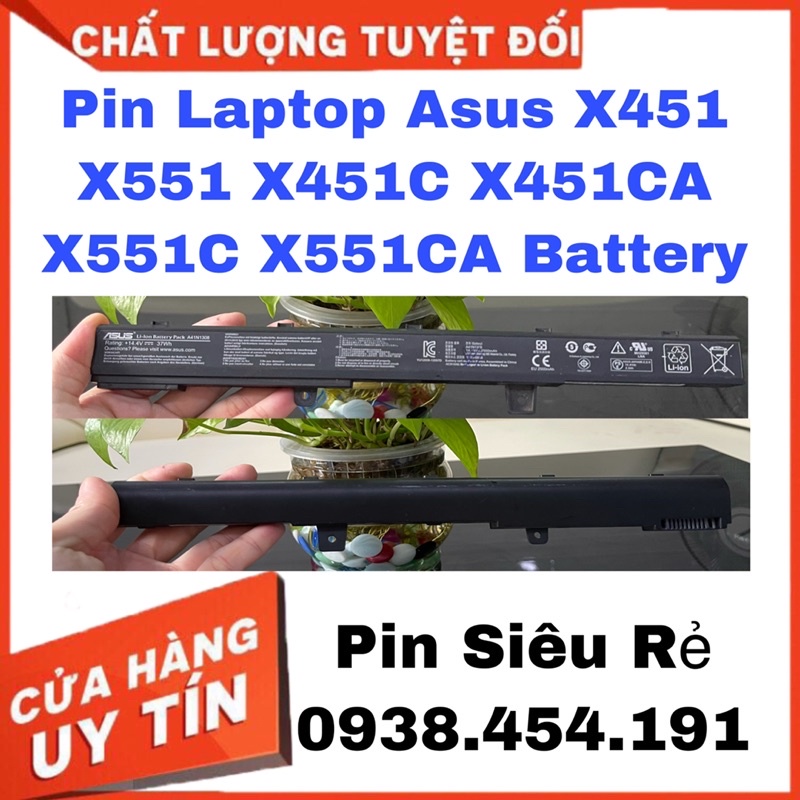Pin battery ASUS A31N1319 A41N1308 D550M D550MA X451  F551M X451C F551MAV X451CA  X551C X551CA X551MA X551