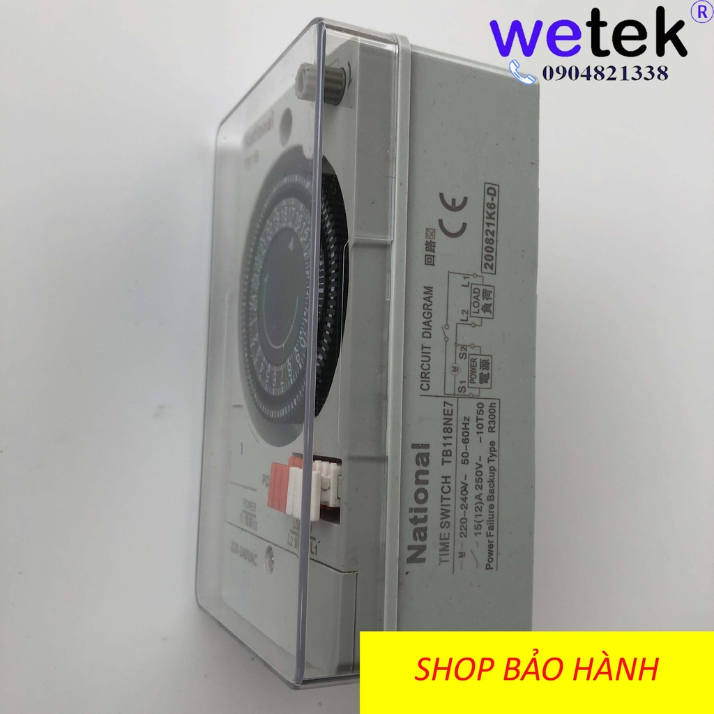 Rơ le thời gian thực National Panasonic TB118N TB118 thông dụng đồng hồ hẹn giờ Timer hẹn giờ 24h BH 12T Sỉ lẻ