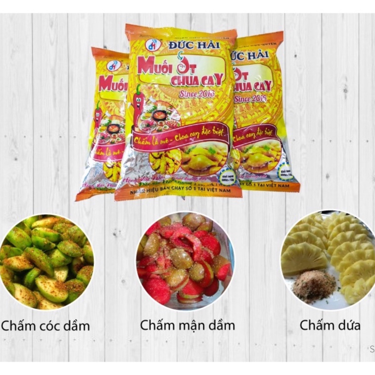 0,5 KG MUỐI ỚT CHUA CAY ĐỨC HẢI