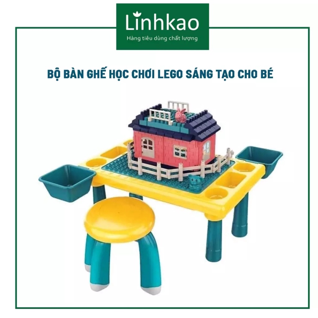 BỘ BÀN GHẾ CHƠI LEGO SÁNG TẠO CHO BÉ [HKM Moony]
