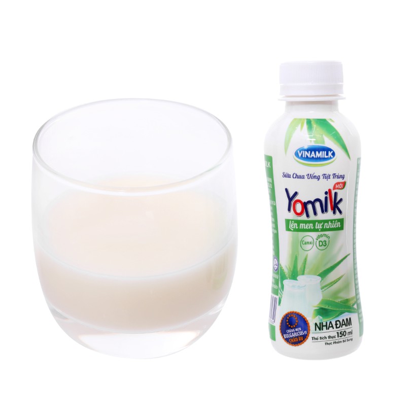 Lốc 4 Chai Sữa Chua Uống Vinamilk Yomilk Nha Đam 150ml