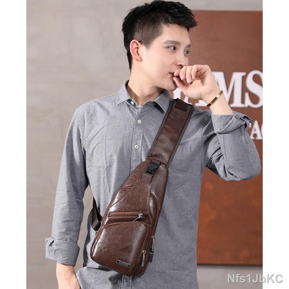 ♟❇Túi đeo chéo túi da thời trang nam cao cấp cá tính TDCN07 | BigBuy360 - bigbuy360.vn