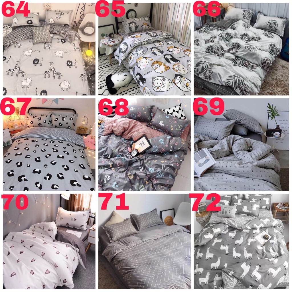 Bộ Chăn Ga Gối Cotton Poly Các Mẫu Mới, Bo Chun Mọi Kích Thước