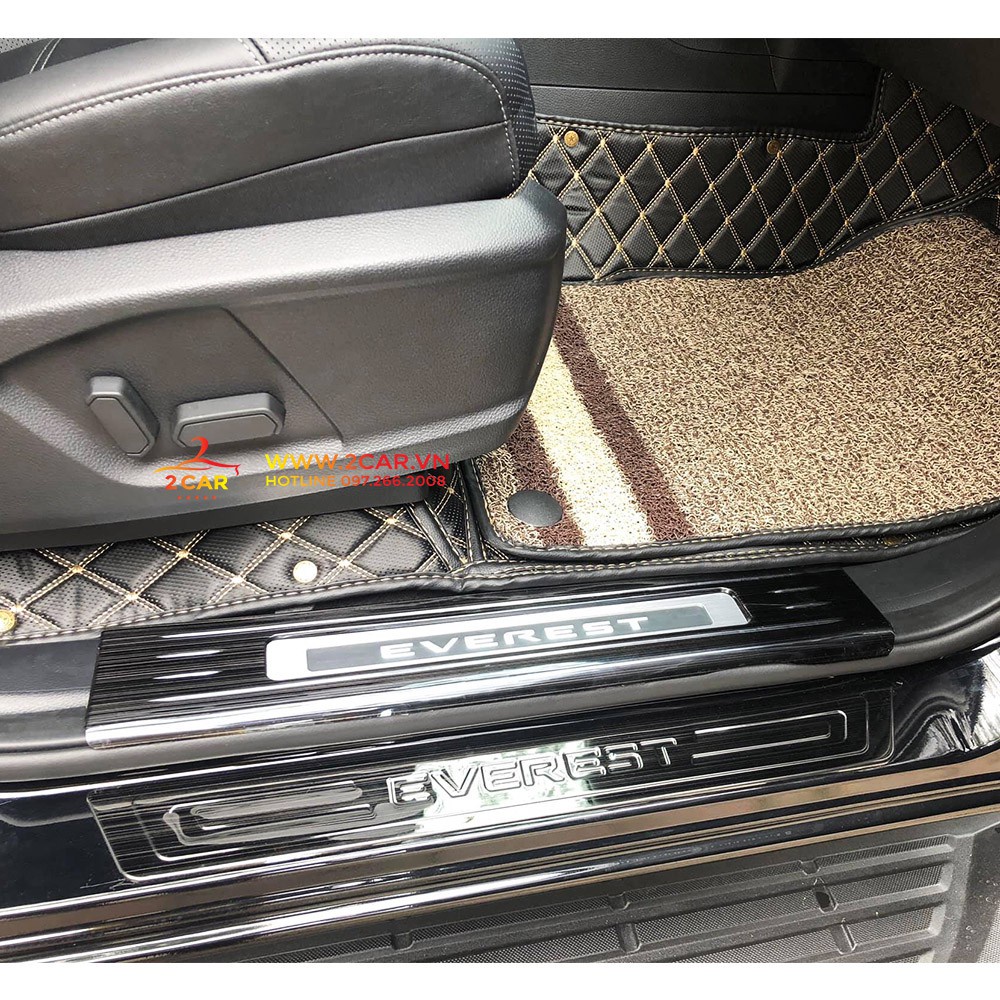 Ốp bậc cửa, nẹp bước chân xe Ford Everest 2018 2019 2020 2021 2022 2023 Mẫu TITAN cao cấp