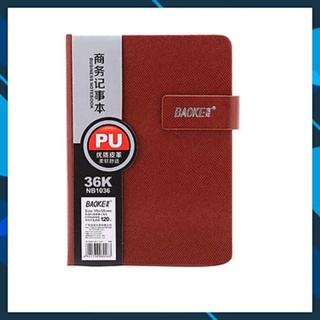 Sổ tay da notebook bìa mềm (Sổ da notebook 25K21 - có nút)