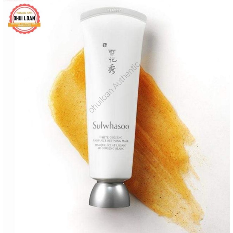 mặt nạ ủ trắng da bạch sâm chỉ sau 5 phút sulwhasoo white ginseng radiance refining mask