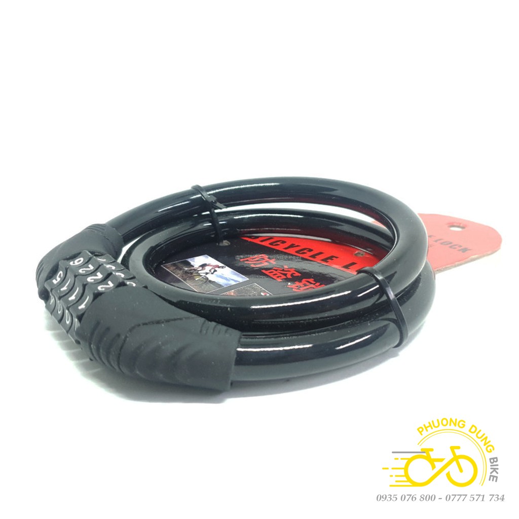 Dây khóa 4 số đổi mã xe đạp Bicycle Lock