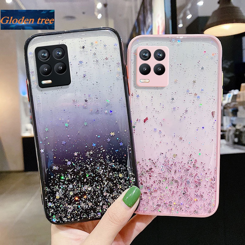 Ốp Điện Thoại Dẻo Họa Tiết Ngôi Sao Lấp Lánh Cho Oppo Realme 8 Pro Realme 7 Pro Realme Narzo 20 Pro Realme 7i C17