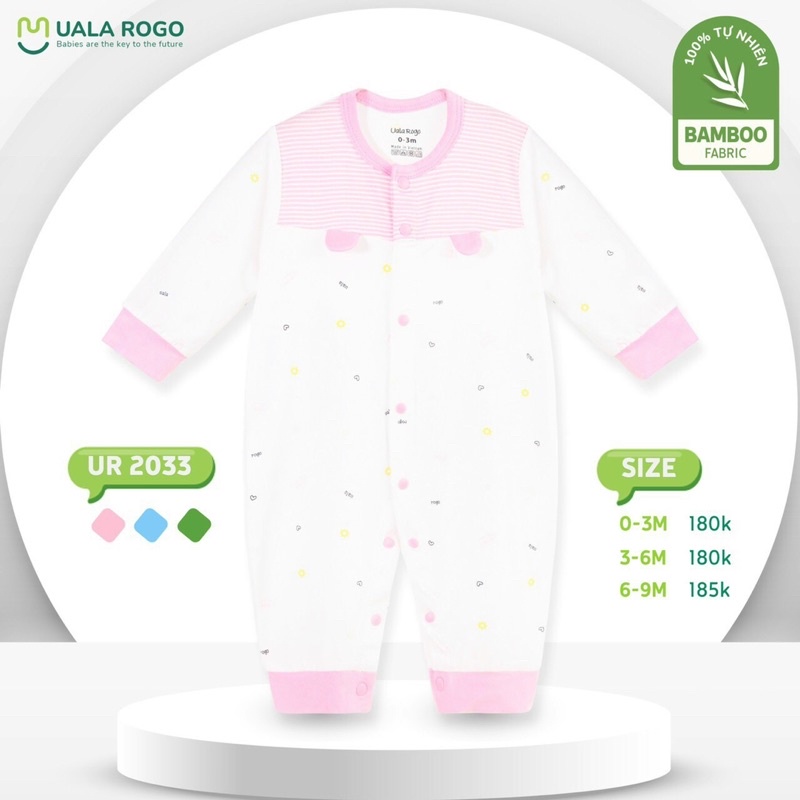 body dài cúc bấm UALA ROGO (0m-9m)