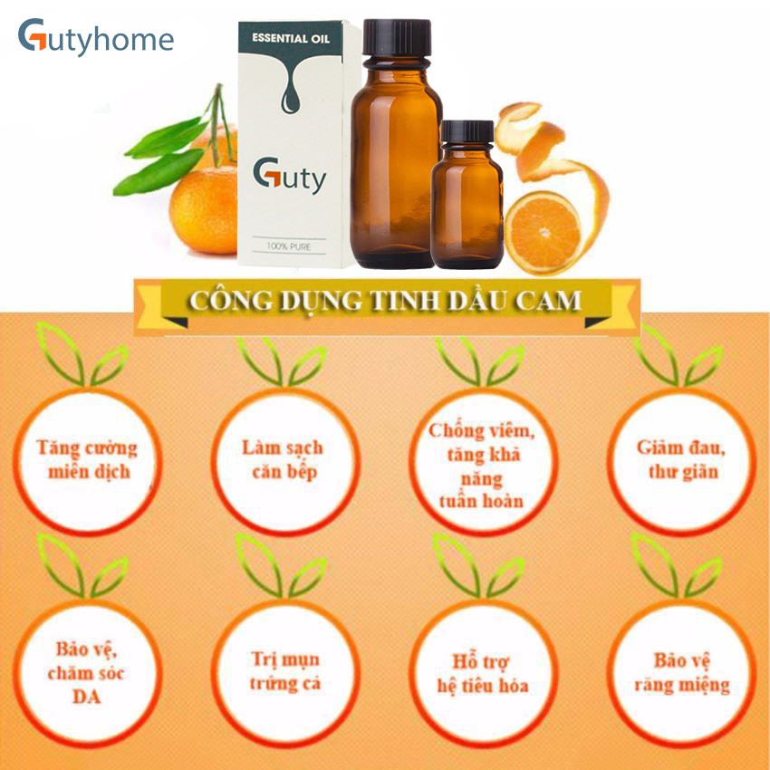 Tinh dầu cam ngọt nguyên chất Guty