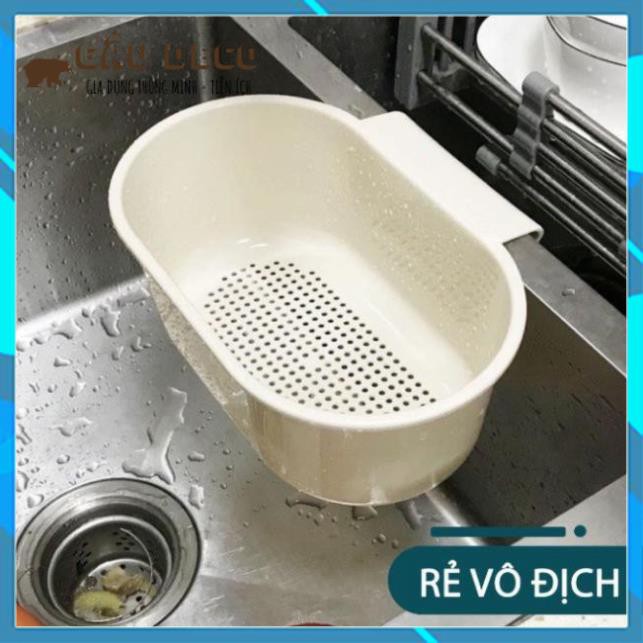 Khay Bầu Dục Lọc Rác Đa Năng [FREESHIP]  Gắn Bồn Rửa Chén, Bồn Rửa Bát – Rổ Nhựa Đựng Giẻ Rửa Chén – Xà Phòng