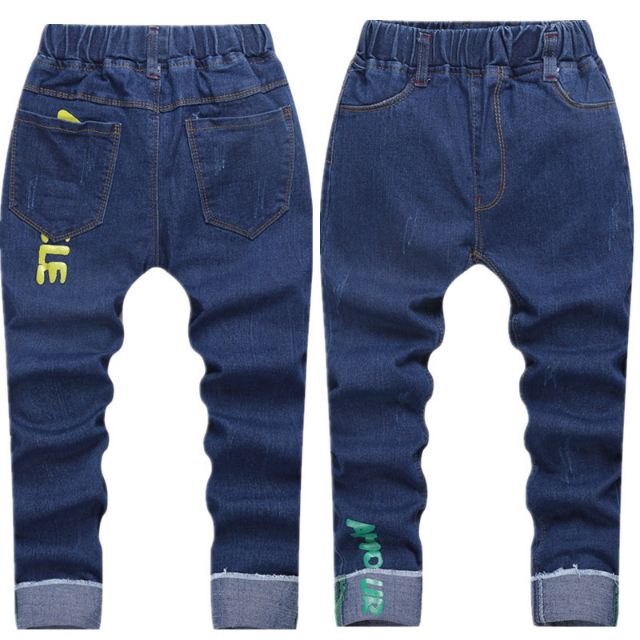 Quần jeans dài hợp thời trang cho bé trai 3-12 tuổi