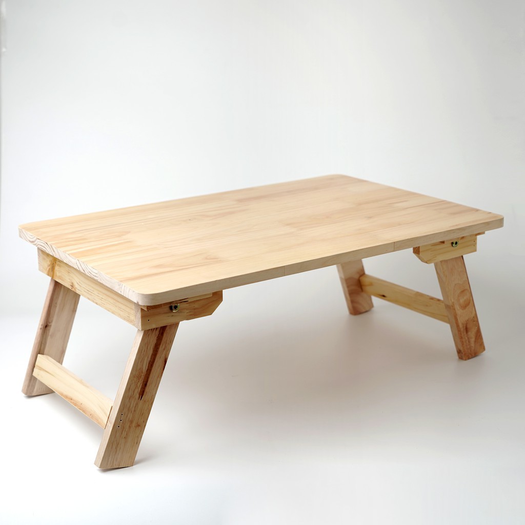Bàn Gỗ Xếp Gọn, Bàn gỗ gấp mini, bàn học gấp gọn, Bàn gấp mini đa năng gỗ tự nhiên - kích thước 40x60x28 cm - Bàn học
