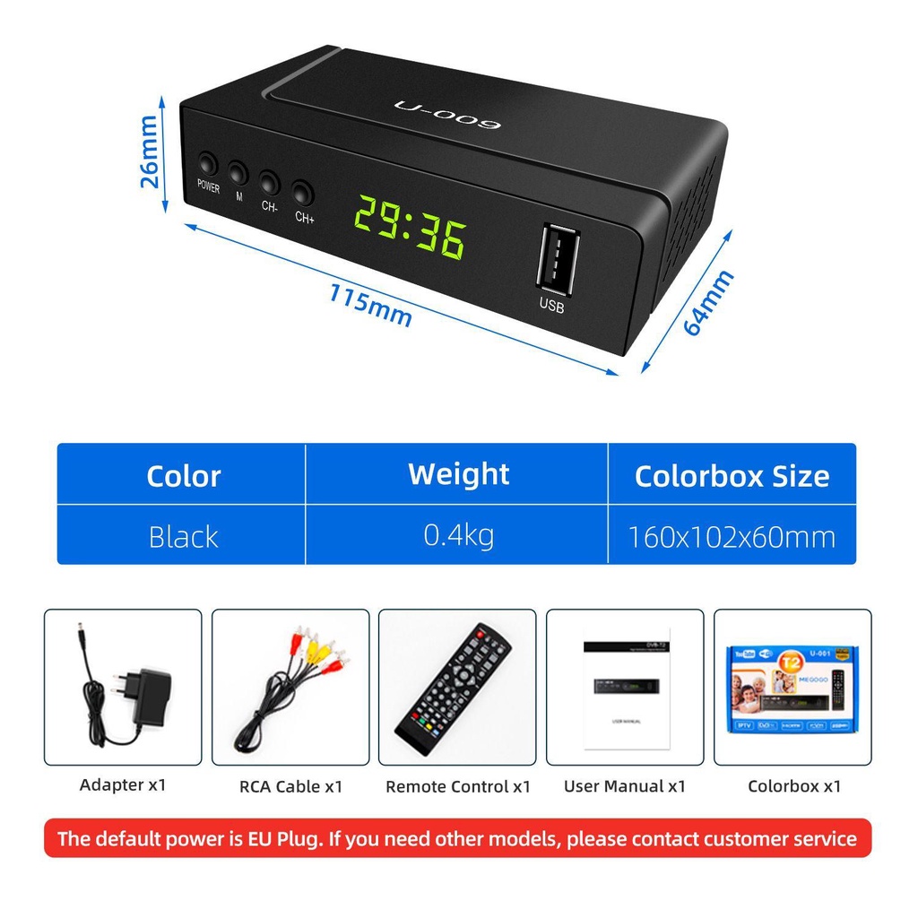 Bộ GiảI Mã SHOUKEY DVB-T2 DVB-C 1080P HDTV Chuyên DụNg