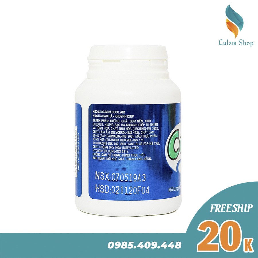 Kẹo Singum CoolAir 58.4g