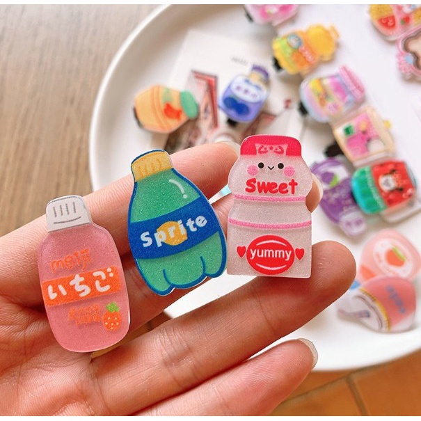 Người đẹp hàn quốc Kẹp tóc mỏ vịt thiết kế kiểu chai nước dễ thương phong cách Hàn Quốc thời trang dành cho nữ Thích hợp cho cả người lớn và trẻ em