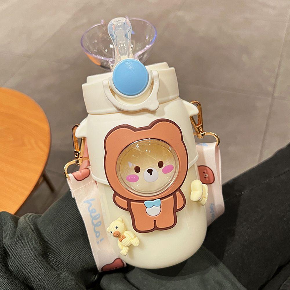 Bình Nước Thể Thao SHOUKEY 720ml Kèm Ống Hút Họa Tiết Hoạt Hình Xinh Xắn Dành Cho Bé