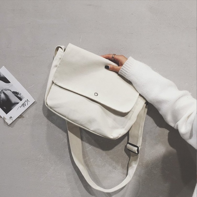 Túi đeo chéo đi làm, đi học đẹp, giá rẻ, vải canvas thời trang unisex
