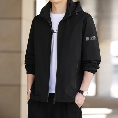Áo Khoác Hoodie Mỏng Dáng Rộng In Họa Tiết Thời Trang Thu Đông Mới Cho Nam
