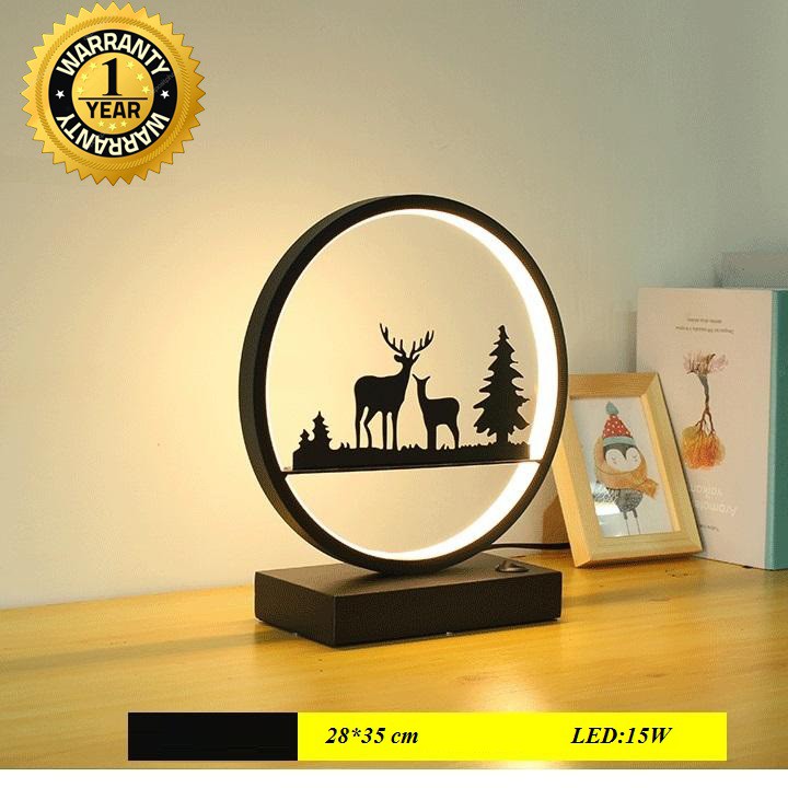 Đèn bàn hiện đại decor trang trí phòng ngủ, phòng làm việc độc đáo, siêu sáng, thiết kế phong cách Vintage, bảo hành 12t