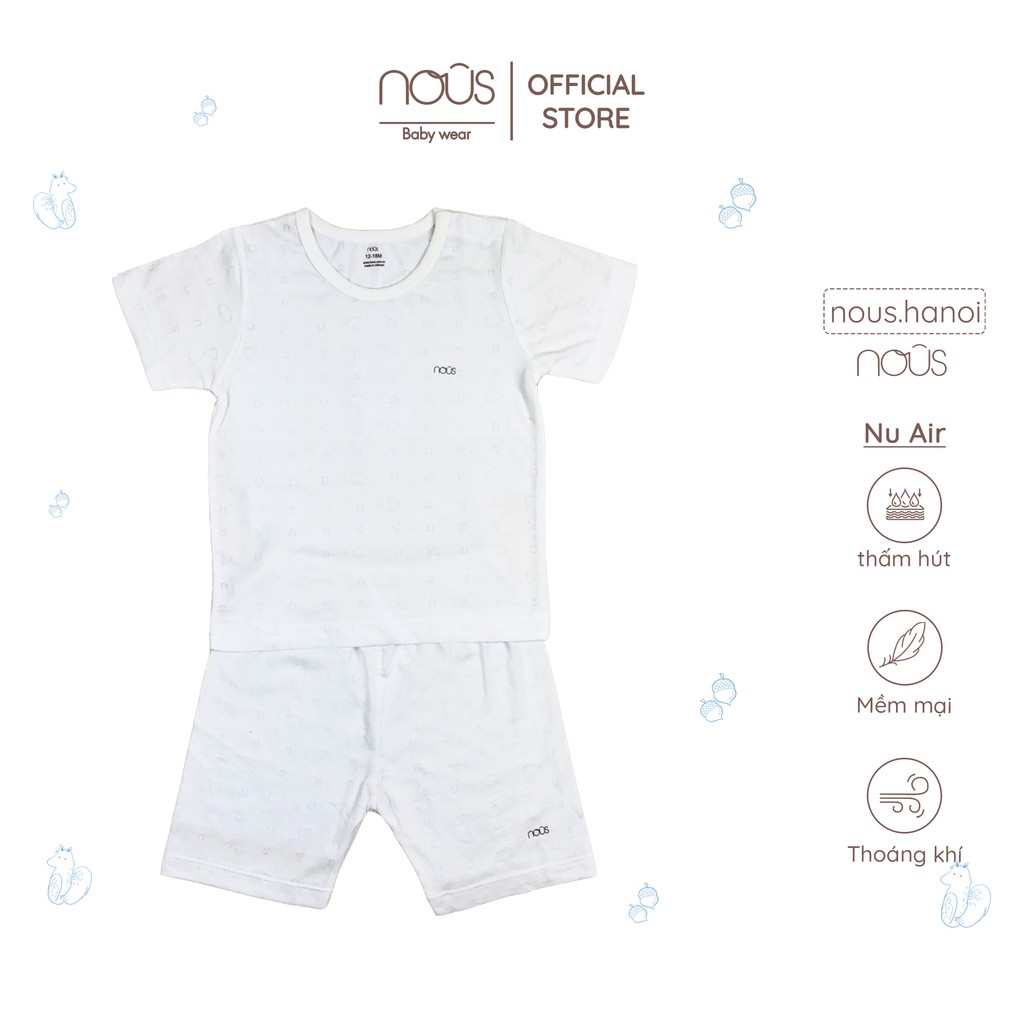 [FULL] Bộ Quần Áo Cộc Nous Cài Vai Nous Mẫu hè NOUS 2021 (Size 12-18M Đến 18-24M)