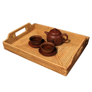 J Vintage -  Khay Decor đa dụng mây tre đan ( Giá Xưởng)