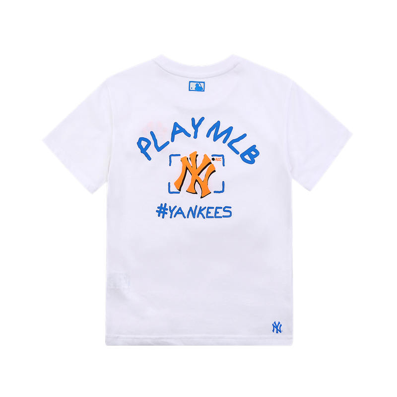 Mlb Áo Thun Thể Thao Tay Ngắn Vải cotton In Họa Tiết graffiti Thời Trang Cho Bé