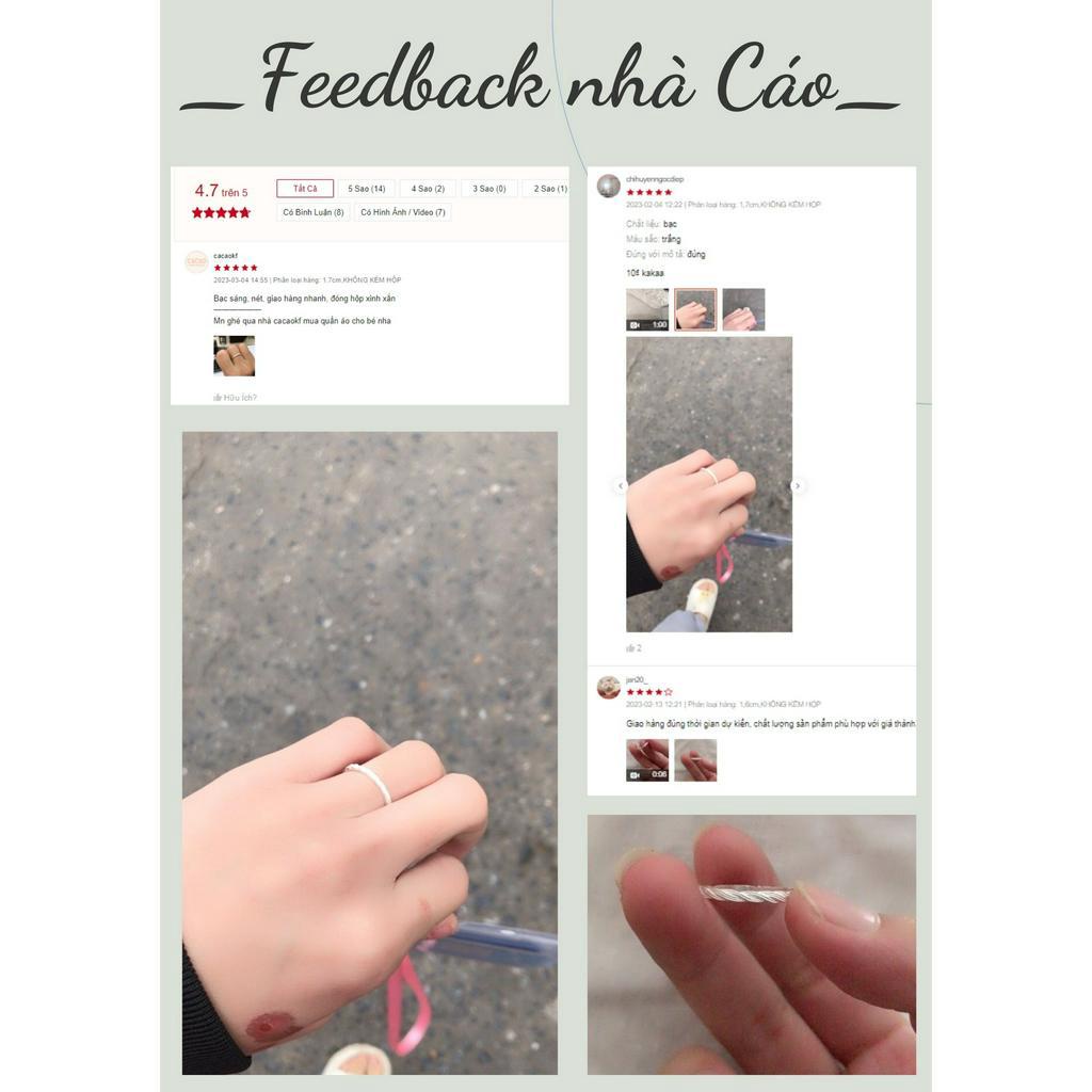 Nhẫn Nữ Bạc Ta Cac CấpCaoBac Silver Xoắn Trơn Đơn Giản Nhẹ Nhàng Tinh Tế Dành Tặng Cho Bạn Gái - CAOBAC SLIVER