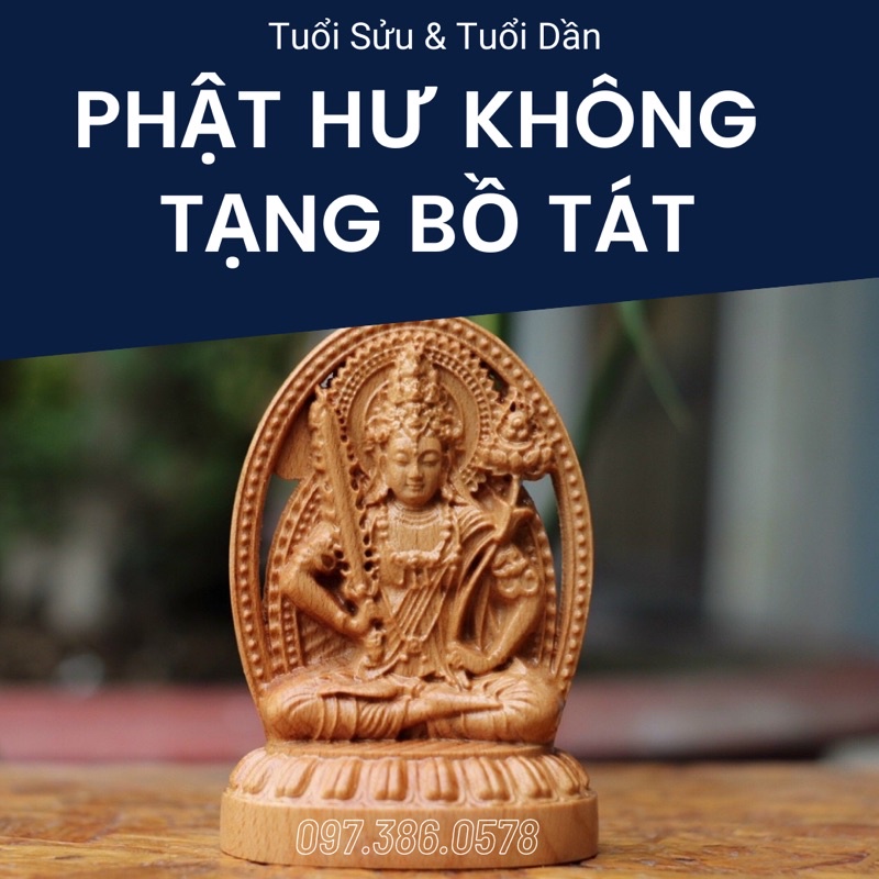 TƯỢNG PHẬT HƯ KHÔNG ĐỊA TẠNG BỒ TÁT - TƯỢNG HỘ MỆNH TUỔI SỬU TUỔI DẦN XE HƠI
