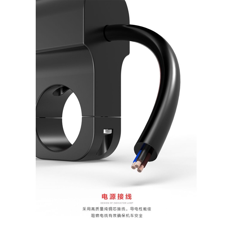 Công Tắc Đèn Pha Gắn Tay Lái Xe Máy 22mm Chống Thấm Nước
