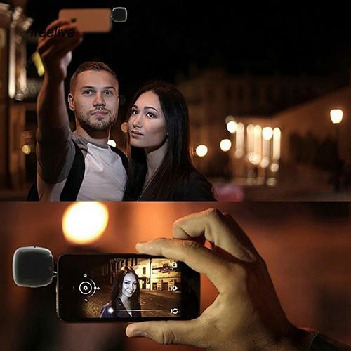 Đèn Led Mini Hỗ Trợ Chụp Ảnh Selfie Cho Điện Thoại Thông Minh