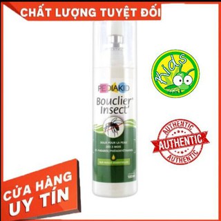 XỊT CHỐNG MUỖI VÀ CÔN TRÙNG CẮN BÉ  PEDIAKID BOUCLIER