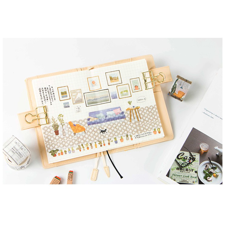 Băng dính washi tape trang trí planner WST132