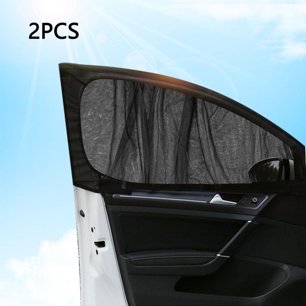 Set 2 Tấm Lưới Che Nắng Cửa Sổ Trước Hoặc Sau Cho Xe Hơi