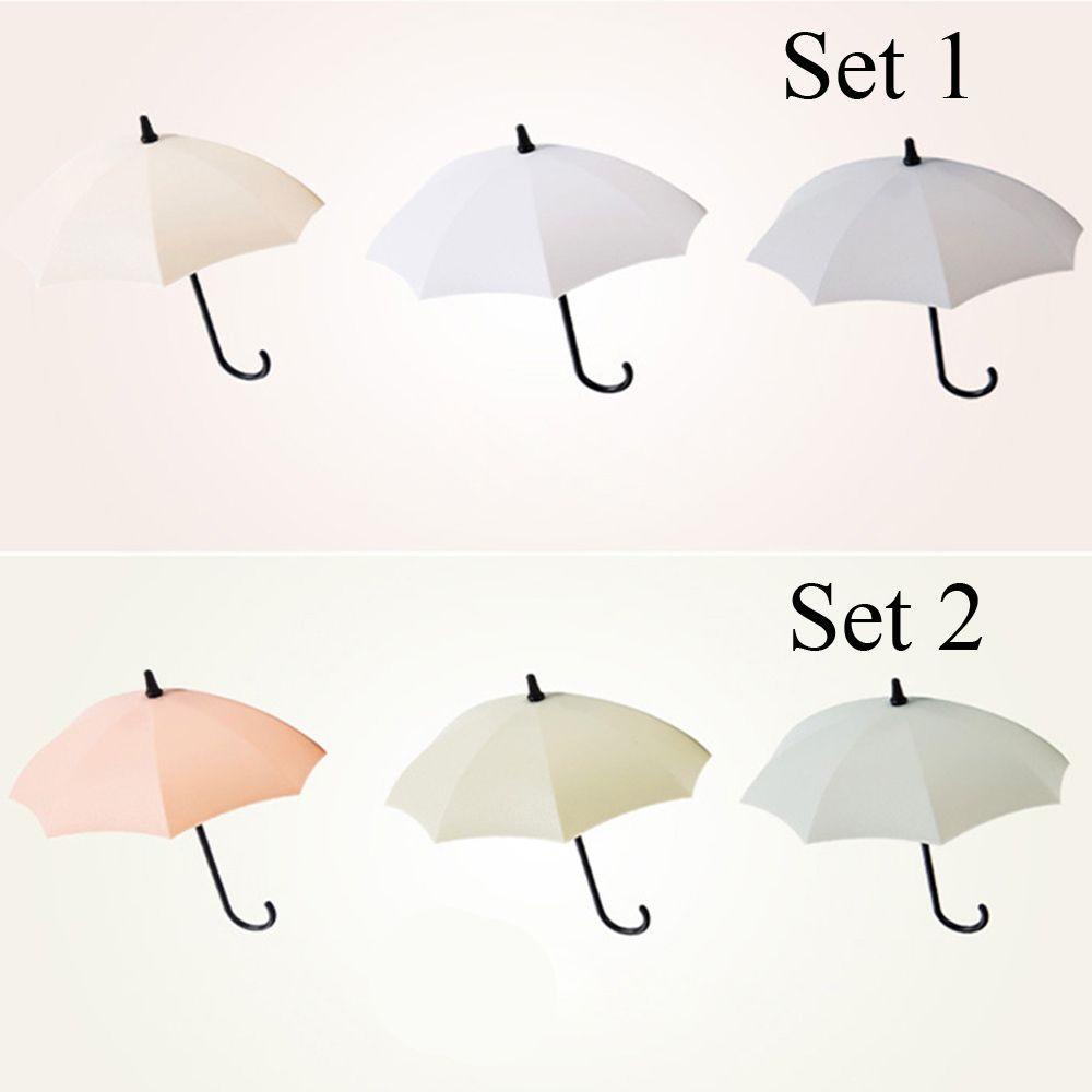 Bộ 3 Móc Treo Đồ Dán Tường Hình Cây Dù