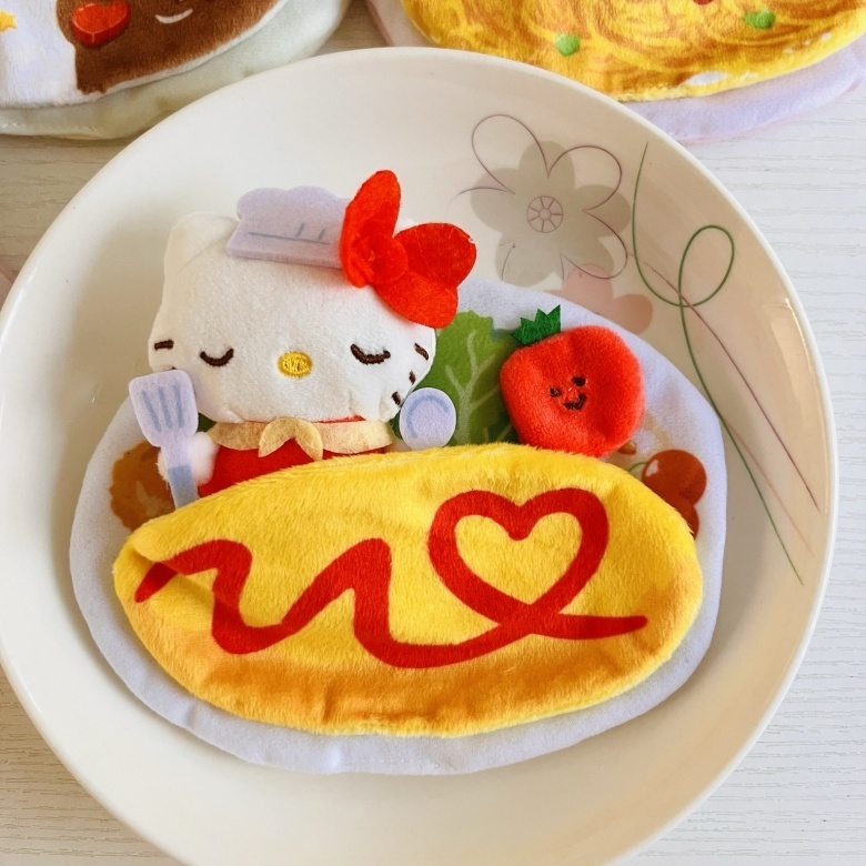 Đồ chơi nhồi bông Hình Đầu Bếp Sanrio Kuromi Hello Kitty Cinnamoroll