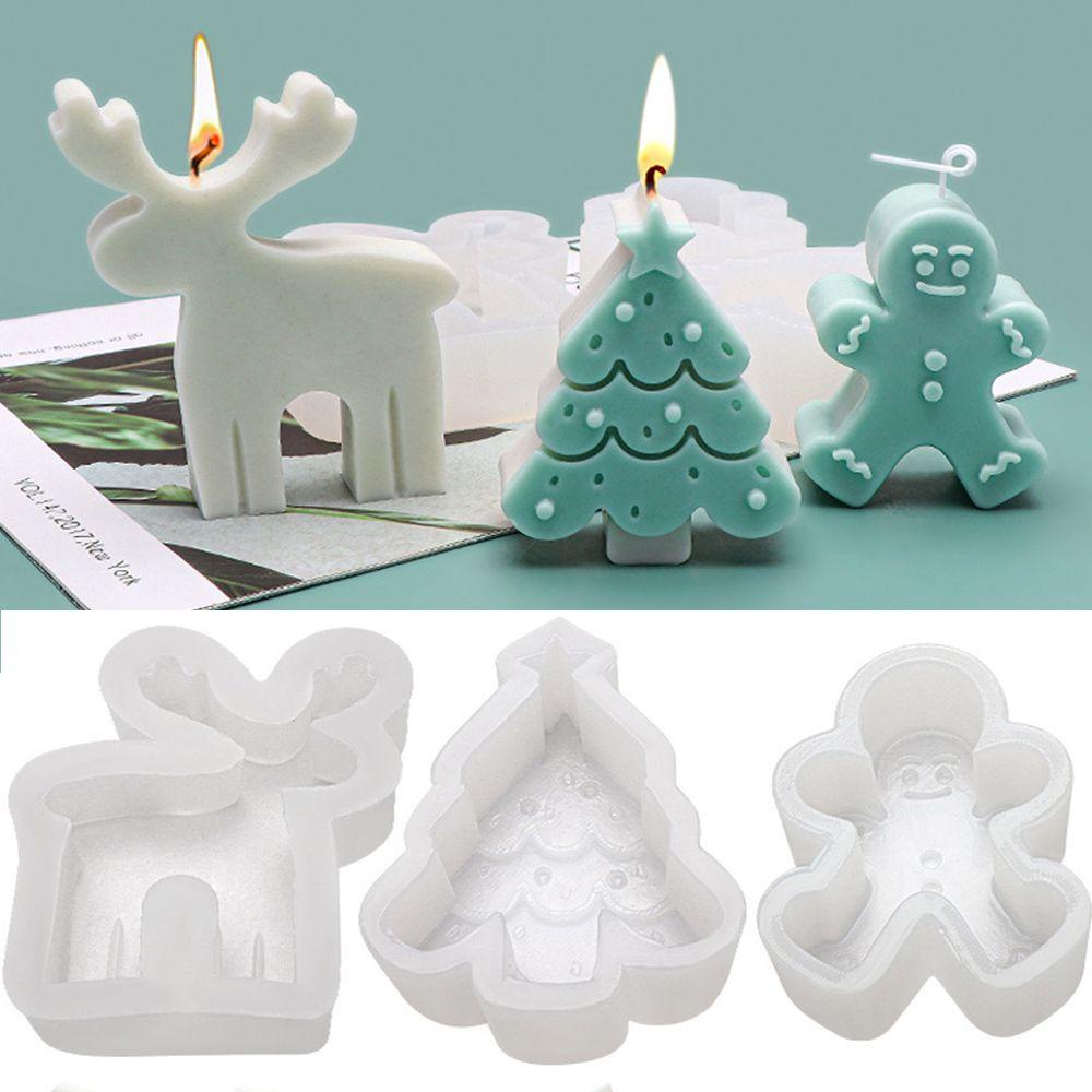 Khuôn Silicone Tạo Hình Làm Xà Phòng / Nến Hình Giáng Sinh